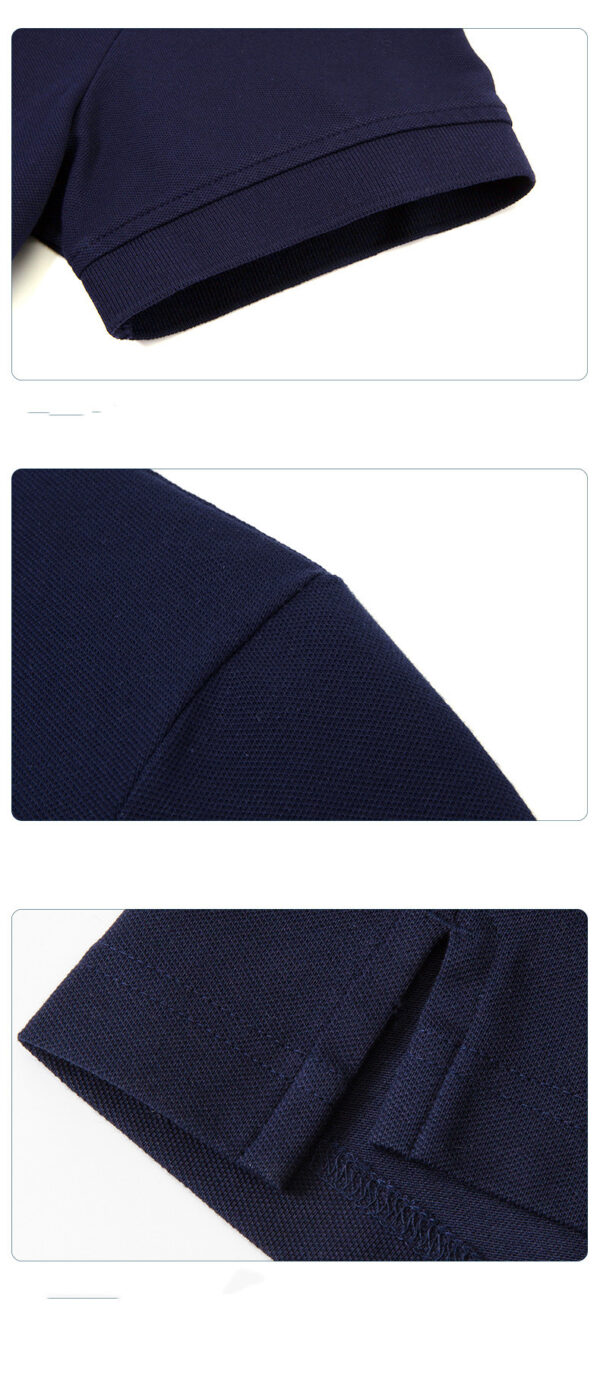 Men's Business Slim Cotton Short Sleeve Polo  Shirt - Image 5