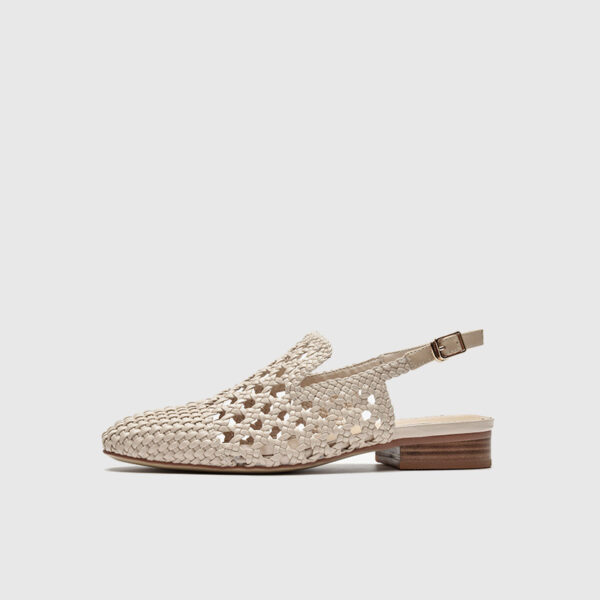 Women's French Woven Sandals Flat Toe Roman Sandals - Image 6