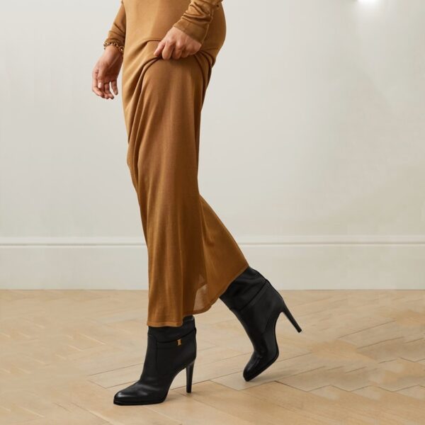 Lady High Round Toe Stiletto Heel Boots - Image 5