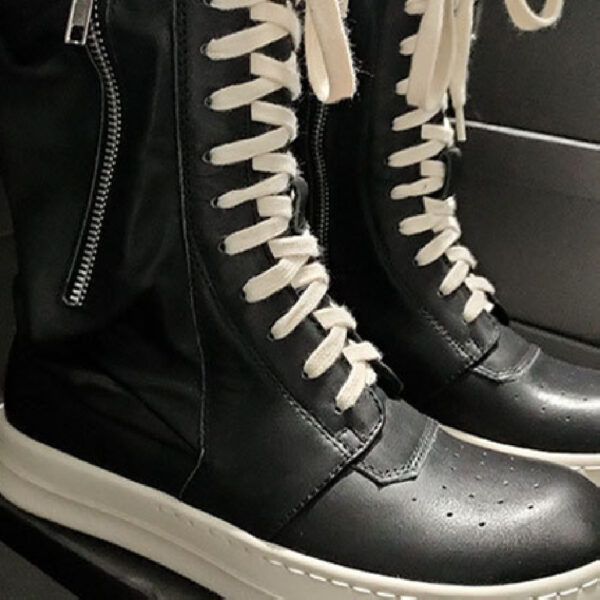 Casual Calf Leather Board Shoes - Image 2