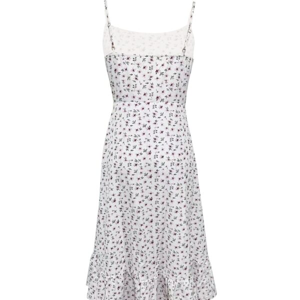 Ladies' Shallow V-neck Vacation Casual Small Floral Print Suspender Dress - Image 5