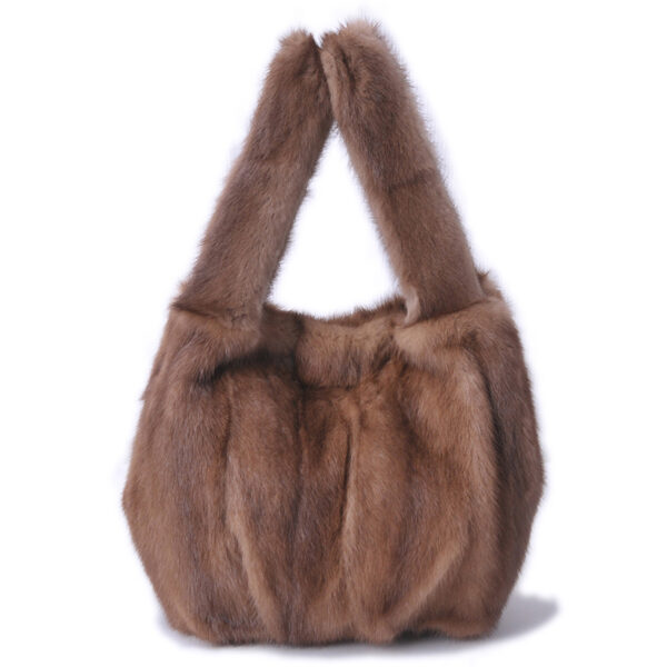 Whole Skin Mink Fur Wrap Soft Surface - Image 3