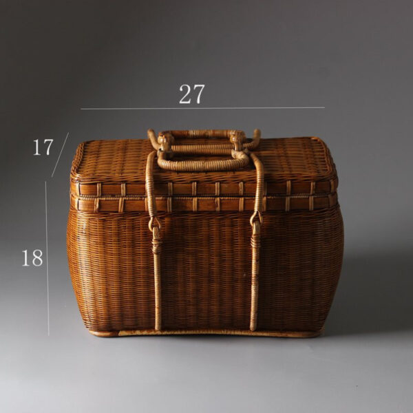 Handmade Bamboo Tea Ceremony Tea Person Carrying Bag Portable - Image 2