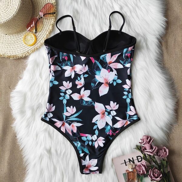 Swimming Women One-Piece Swimwear Bikini Suit - Image 3