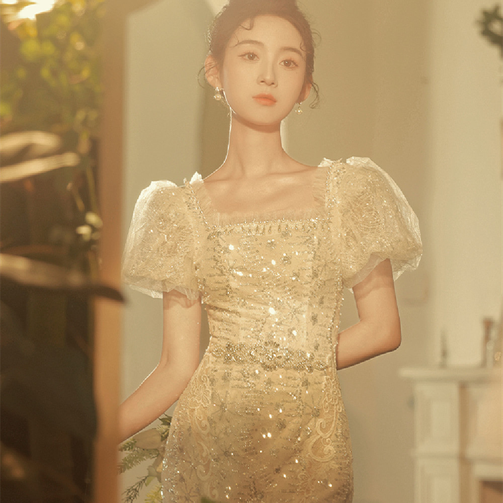Women’s Fashion Gauze Fishtail Dress