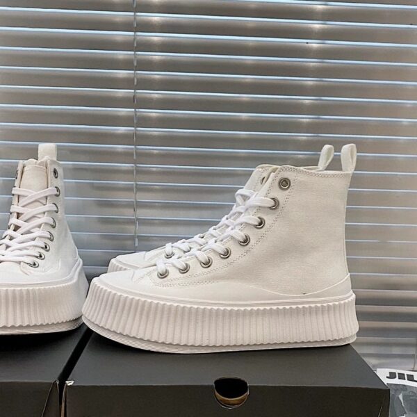 Women's Low-top Strappy Platform Platform Casual High-top Canvas Shoes - Image 4