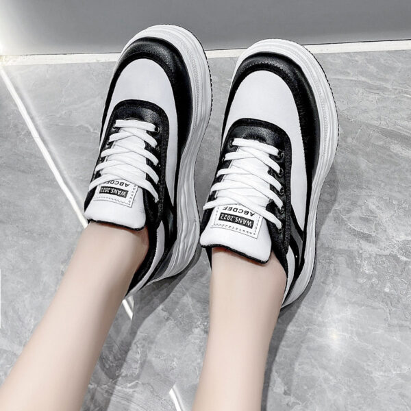 New Small White Women's Shoes Korean Sponge Cake Thick Bottom - Image 3