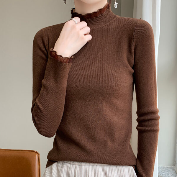 Women's Half Turtleneck Sweater Inner Wear Sweater - Image 6