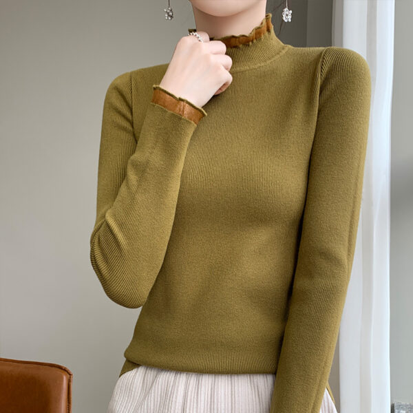 Women's Half Turtleneck Sweater Inner Wear Sweater - Image 2