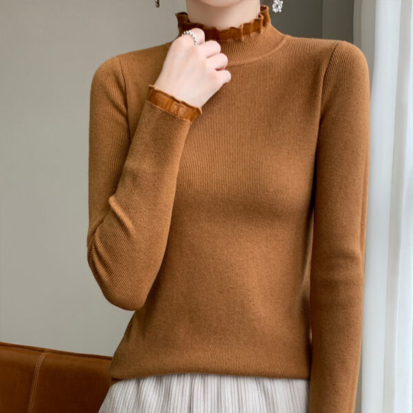 Women's Half Turtleneck Sweater Inner Wear Sweater - Image 8