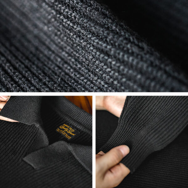 Retro Lapels Knitwear Pullover - Image 6