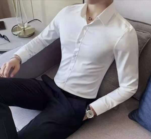 Men's Sports And Leisure Long Sleeve Lapel Shirt - Image 6