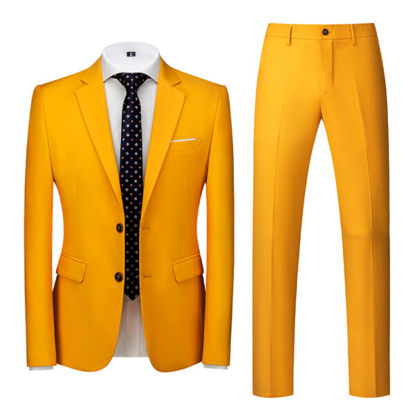 Two-piece Suit With Two Buttons For Wedding - Image 3