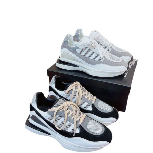 Thick Bottom Increased Colorblock Daddy Shoes Mesh Breathable - Image 5
