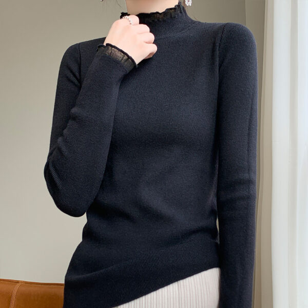 Women's Half Turtleneck Sweater Inner Wear Sweater - Image 5