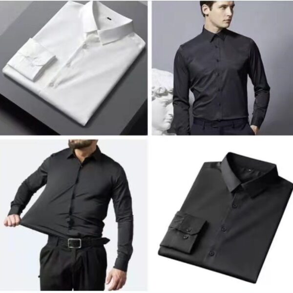 Men's Sports And Leisure Long Sleeve Lapel Shirt - Image 3