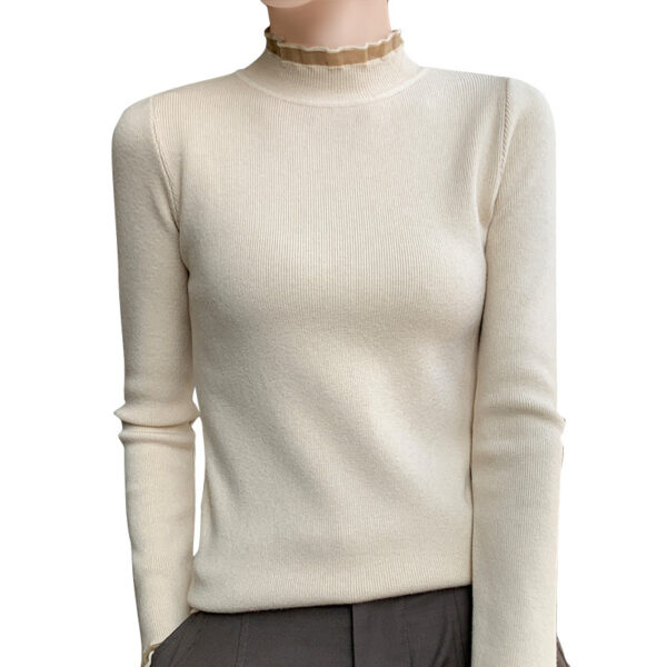 Women's Half Turtleneck Sweater Inner Wear Sweater - Image 10
