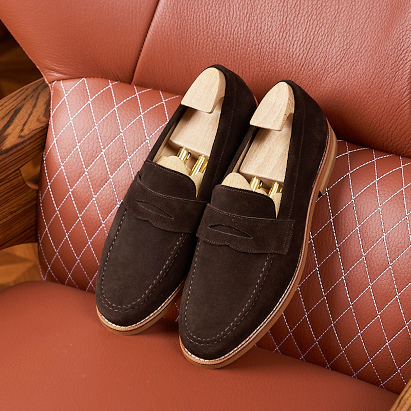 British Business Casual Men’s Leather Shoes