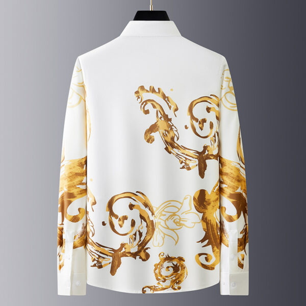 Business Casual Anti-wrinkle Non-ironing Slim-fit Long-sleeved Shirt - Image 3