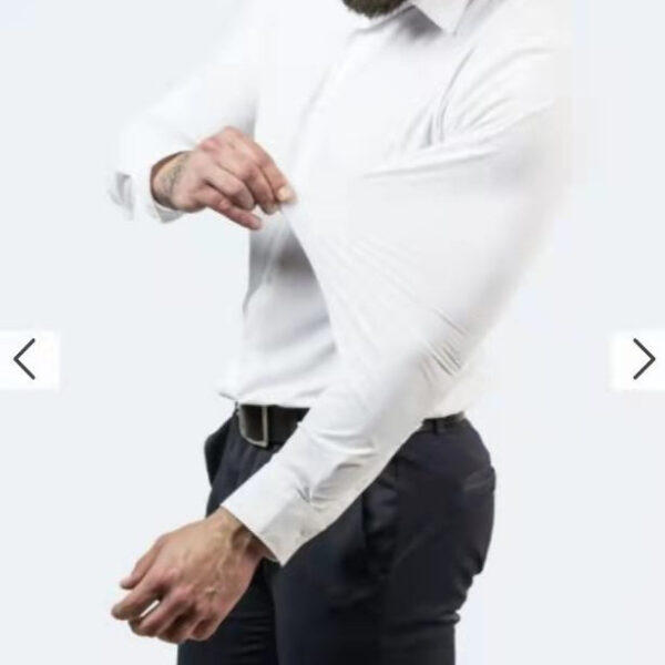 Men's Sports And Leisure Long Sleeve Lapel Shirt - Image 2