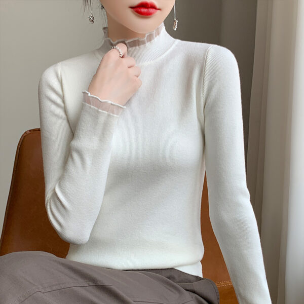 Women's Half Turtleneck Sweater Inner Wear Sweater - Image 4