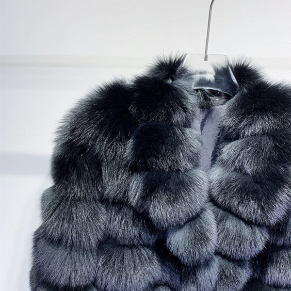 Men's Real Fur Long Fur Coat Winter - Image 8