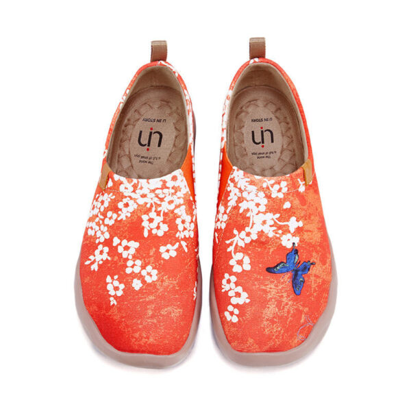 Women's Casual Shoes Painted Walking Slip On Lightweight Loafers Comfortable Canvas Fashion Sneakers - Image 4