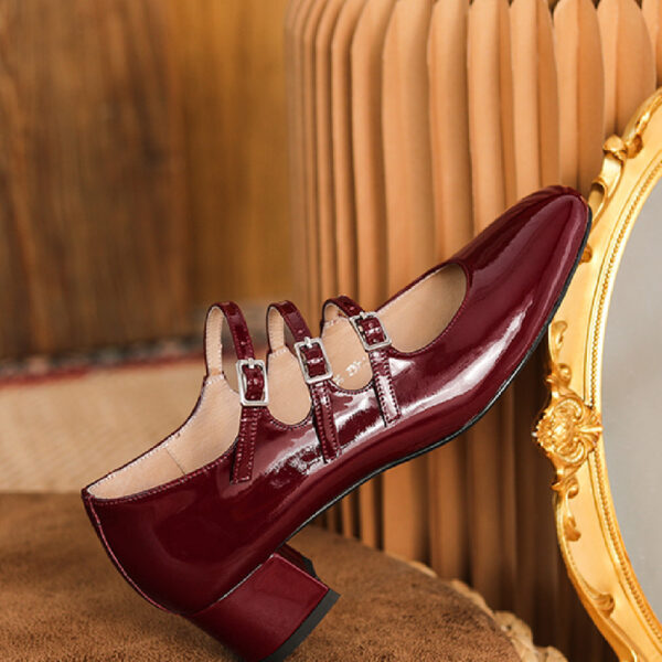 New Fashion Vintage Leather Sandals - Image 4