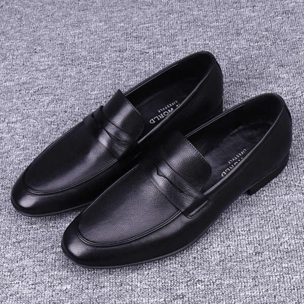 Men's First Layer Cowhide Soft Bottom Leather Shoes - Image 2