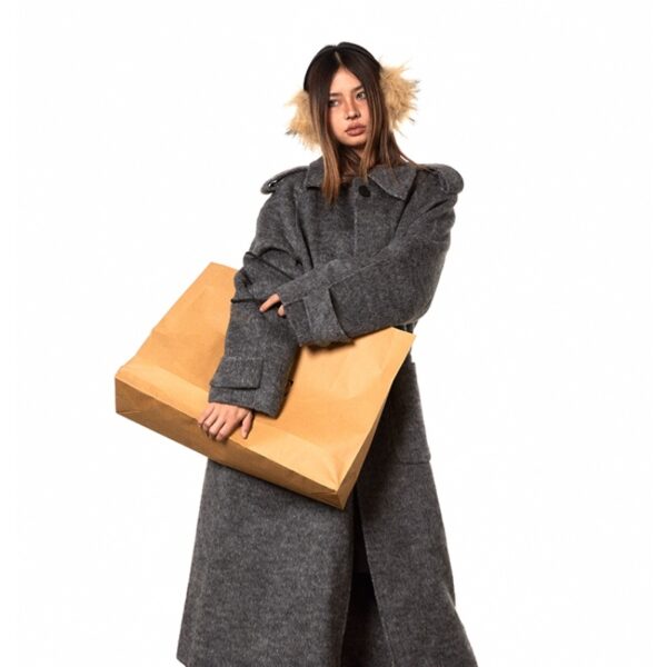 High-support Wool Handmade Double-faced Woolen Goods Long Autumn And Winter High-grade Overcoat Coat - Image 9