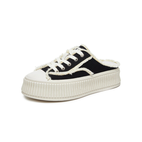 Women's Fashion Half Trailer Canvas Shoes - Image 2