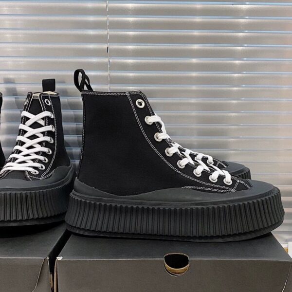 Women's Low-top Strappy Platform Platform Casual High-top Canvas Shoes - Image 3