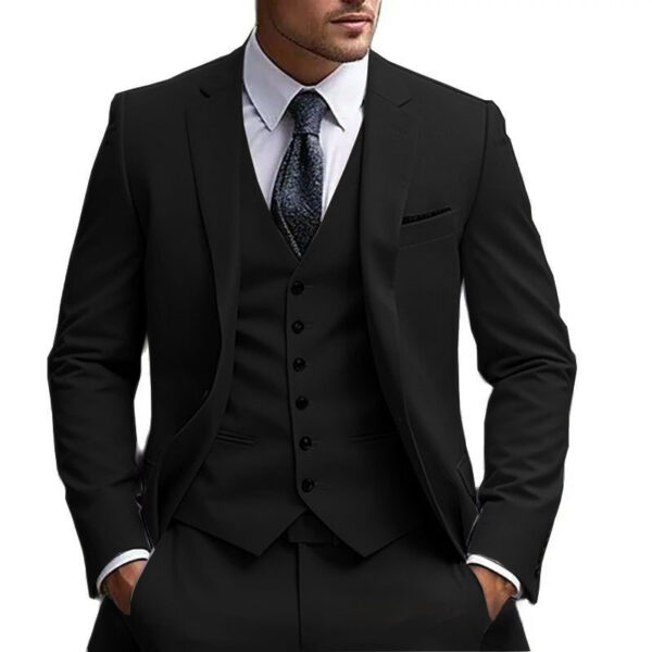 European And American Plus Fat Foreign Trade Plus Size Suit Three-piece Suit - Image 7