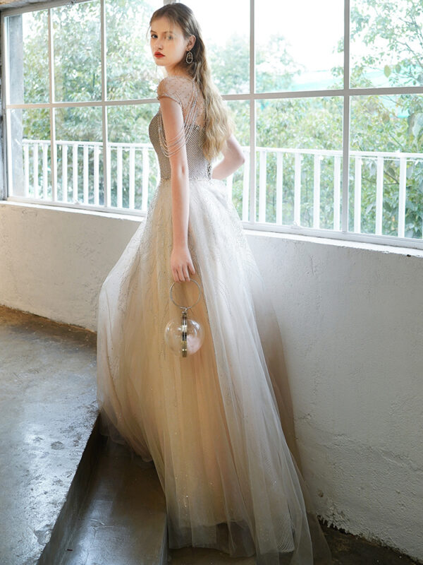 Women's High-end Heavy Industry Evening Dress Temperament - Image 3