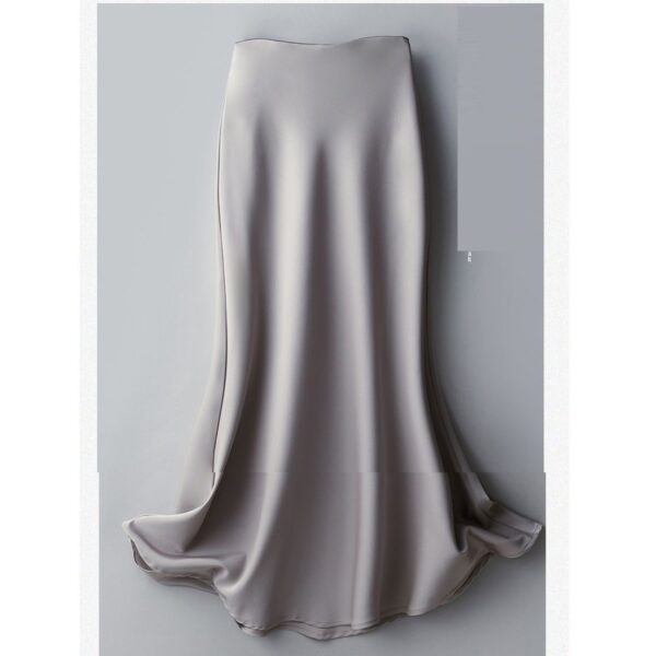 Printed Elastic Waist Slimming Large Hem Skirt - Image 3