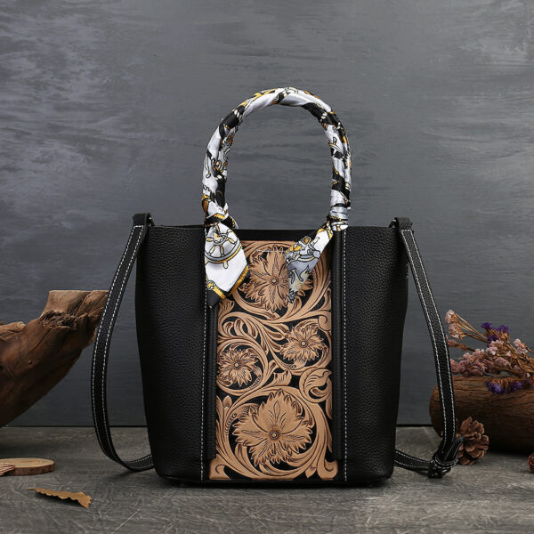 Fashion New Embossed Leather Women's Bag - Image 5