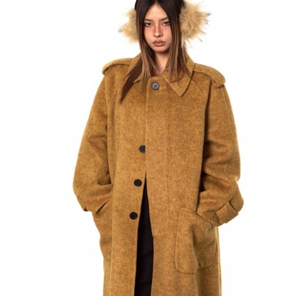 High-support Wool Handmade Double-faced Woolen Goods Long Autumn And Winter High-grade Overcoat Coat - Image 6