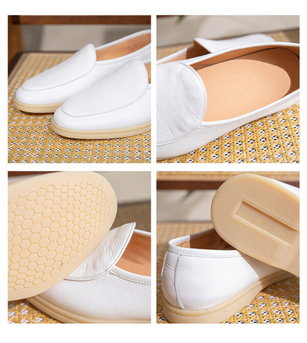 Fashion Penny Men's Wrestled Leather Casual Leather Shoes - Image 3