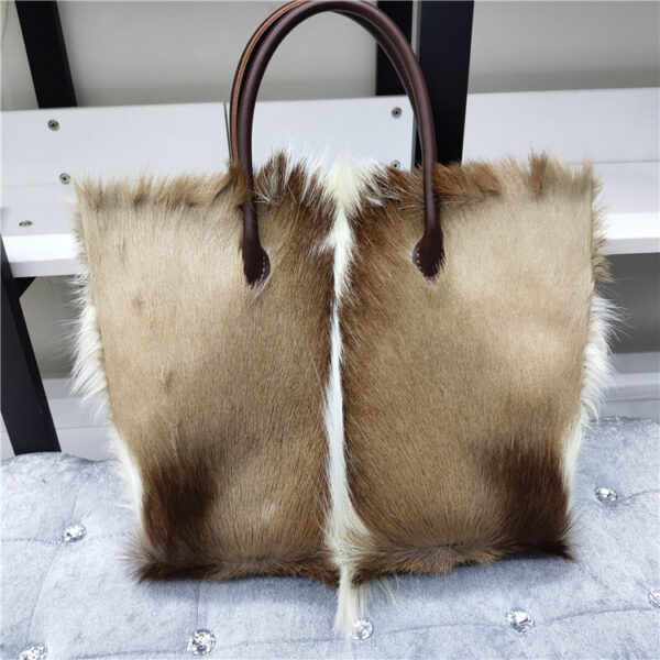 European And American Fashion Minimalist Cowhide Handle Handbag - Image 2