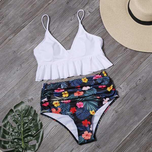 Fashion Printed Swimsuit For Women Ruffle Swimwear - Image 4