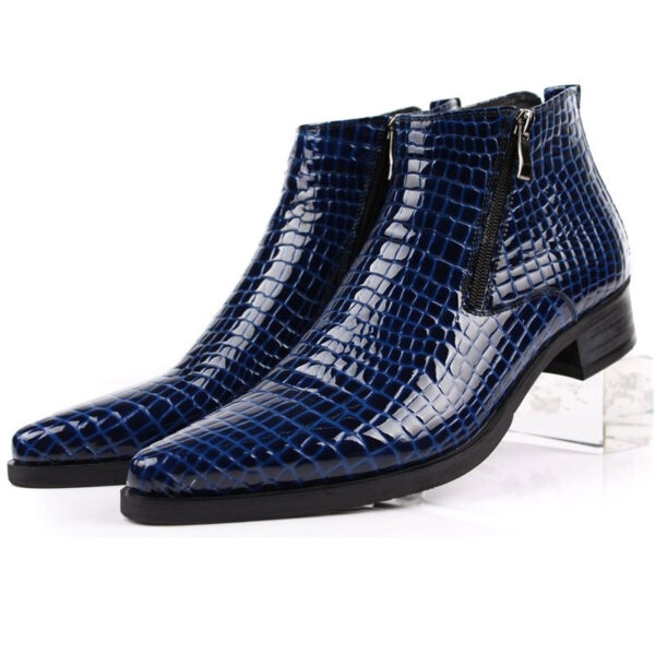 New Men's Formal Leather Shoes Work Boots - Image 2