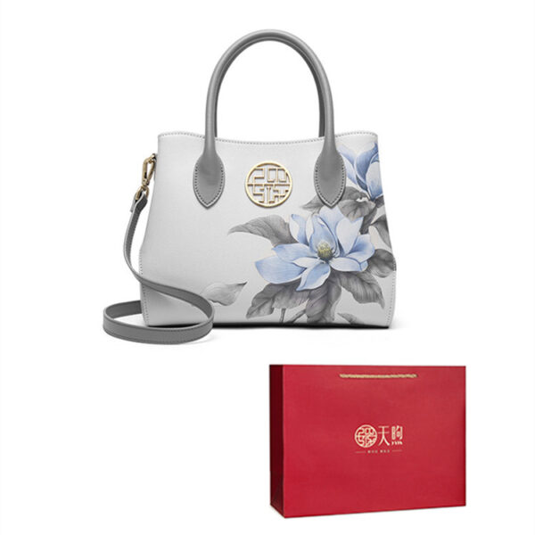 Women's New Stylish Leather Handbag Fashion Chinese Style - Image 4