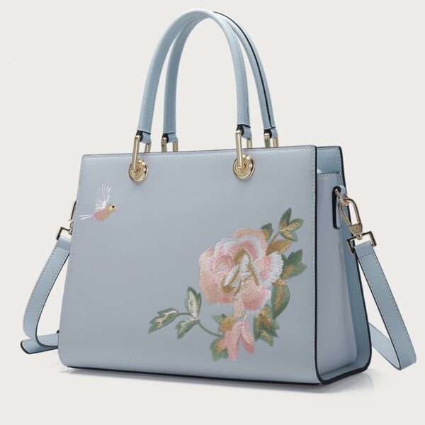 Women's Embroidered Bag Cowhide Portable - Image 4
