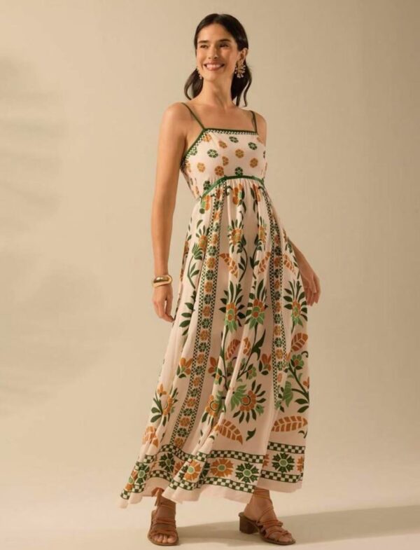 Printing Slip Dress Vacation Style Women's Clothing - Image 10