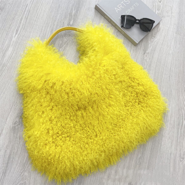 Women's New Beach Wool Fur Plush Bag - Image 3