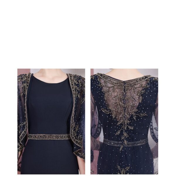 New Banquet Temperament Upscale Celebrity Gas Field Queen Fishtail Shawl Trailing Long Section - Image 2