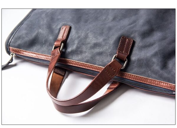 Leather Man's Hand Shoulder Slant Span Bag - Image 2