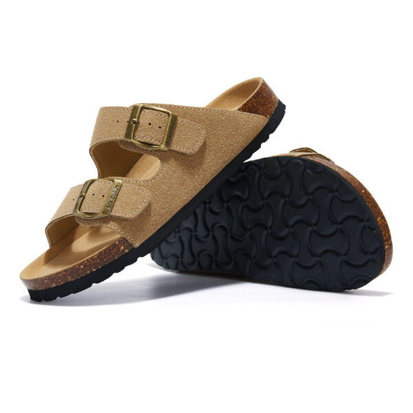 Flat Non-slip Cork Slippers For Men And Women - Image 2