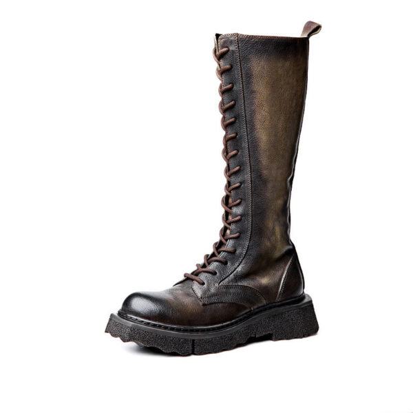 Men's Fashion Vintage Leather Martin Boots - Image 4