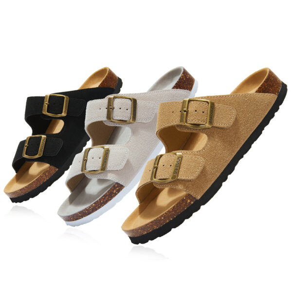 Flat Non-slip Cork Slippers For Men And Women - Image 5